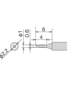 Micro soldering iron tip