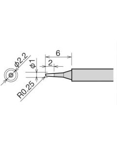 Micro soldering iron tip