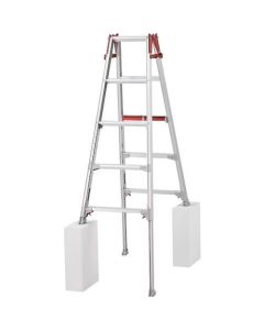 Aluminum Two-Way Ladder with Adjustable Legs 1อัน