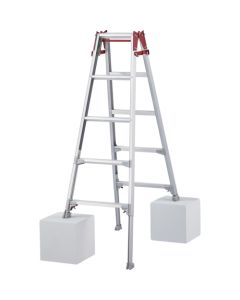 Aluminum Two-Way Ladder with Adjustable Leg RYZ type