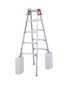 Aluminum Two-Way Ladder with Adjustable Legs