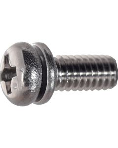 Stainless Steel Pan Head Screw with Washer  ใบละ 1,000 เส้น