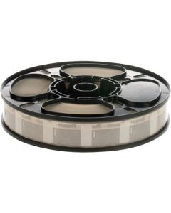 ThermTrans, Self-Lam Label, Vinyl, 1.00inch W x 1.50inch H, .50inch POA, Clear/ White, For Use W/ Label Applicator ถุงละ 3,500 แผ่น