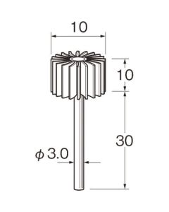 ขนาดเม็ดกระดาษทรายแบบแผ่น (#): 240 เส้นผ่านศูนย์กลางภายนอก (มม.): 10