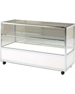 Exceed flat case S สีเงิน พร้อมตัวล็อคแบบกด