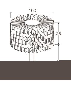 ขนาดอนุภาคของเครื่องขัดสลิท (#): 120 เส้นผ่านศูนย์กลางภายนอก (มม.): 100