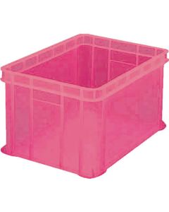 S Type Transparent Container 54L Transparent Red