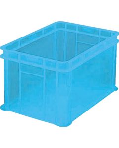 S Type Transparent Container 54L Transparent Blue