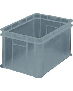 S Type Transparent Container 54L Transparent Black