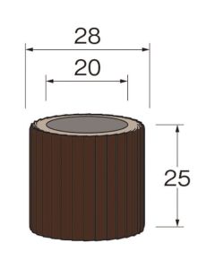 แถบรูปหลายเหลี่ยม A (alundum) เส้นผ่านศูนย์กลางภายนอก (มม.): 28 ความกว้าง (มม.): 25 ขนาดอนุภาค (#): 120