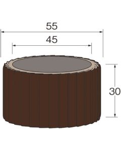 แถบรูปหลายเหลี่ยม A (alundum) เส้นผ่านศูนย์กลางภายนอก (มม.): 55 ความกว้าง (มม.): 30 ขนาดอนุภาค (#): 60