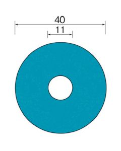 จานเซอร์โคเนีย #80 φ40 (รวม 100 ชิ้น)