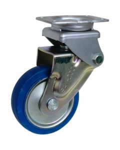 Plate Type Cushioning Spring Caster (pressed rubber wheel)