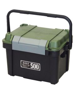 Sheild Box Shut W518 x D360 x H345 Black / Green