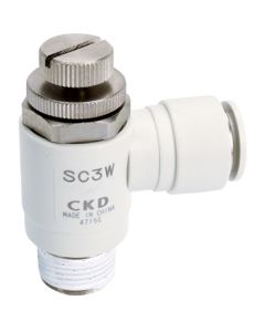 Speed controller elbow with push-in fitting