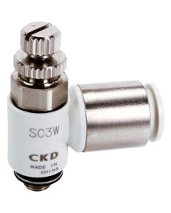 Speed controller elbow with push-in fitting