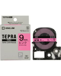 เทปพิมพ์อักษร TEPRA PRO Pastel Color Label 9mm (Pink Tape / Black Ink)