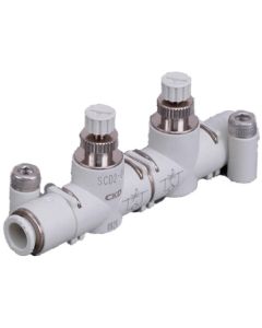 In/out speed controller Inline with push-in fitting