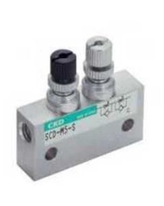 Miniature meter-in meter-out speed controller