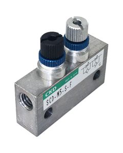 Miniature meter-in meter-out speed controller