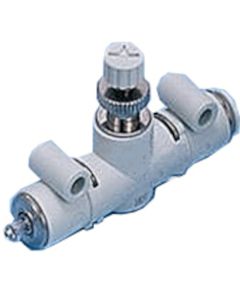 Speed controller line type with push-in fitting