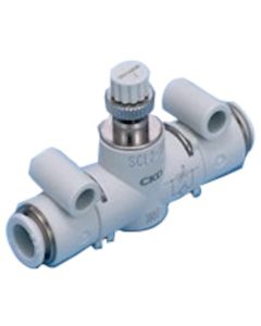 Speed controller line type with push-in fitting