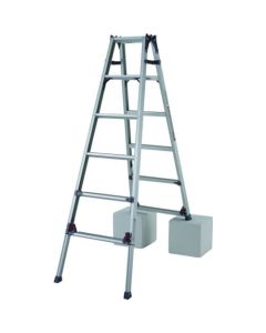 Aluminum Adjustable Leg Stepladder