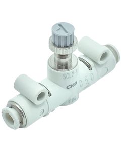 Needle valve Line type with push-in fitting