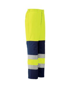 ทัศนวิสัยสูง กันน้ำ ป้องกันไฟฟ้าสถิตย์ กางเกงทรงหลวมสำหรับสภาพอากาศหนาวเย็น สีเหลือง LL