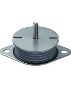 Vibration Damper Insulator with Prate and Rubber Covering