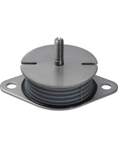 Vibration Damper Insulator with Prate and Rubber Covering