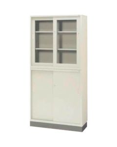 KR บานเลื่อนคู่ (บานกระจก) SG-353R LGY (18467)