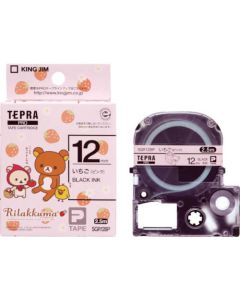 Tepra PRO Tape Strawberry Pink / Black Letters