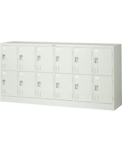 ตู้ล็อกเกอร์สำหรับ 12 คน 1775x415xH880 ชนิดแม่กุญแจ