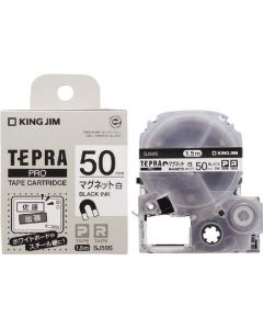 Tepla PRO tape magnet white / black letters