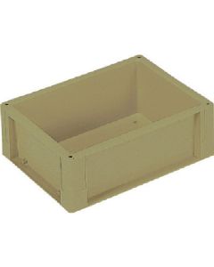 คอนเทนเนอร์แบบกล่อง 200808 Sanbox NS9C (มีรูระบายน้ำ) สีเขียว