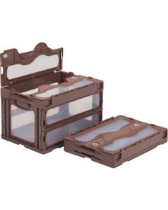 MADOCON มีฝาปิด 50L 530 x 366 x 334 Brown