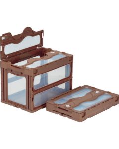 MADOCON มีฝาปิด 60L 530 x 366 x 389 Brown