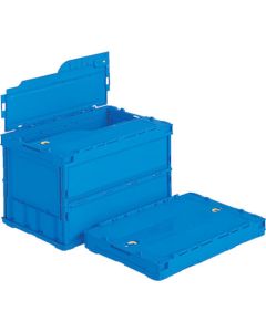 ภาชนะพับได้พร้อมฝาปิด 558500 Flat C-50B Blue