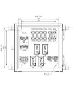 Temporary Electric Light Distribution Panel