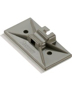 Snap-In Cable Tie Mounts with Pre-Installed Adhesive-Gray ถุงละ 500อัน