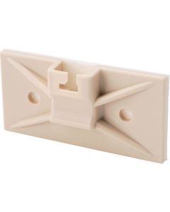 Snap-In Cable Tie Mounts with Pre-Installed Adhesive-Ivory ถุงละ 500อัน