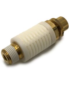 Metering valve with silencer