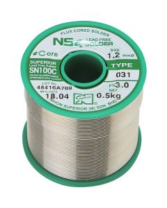หัวแร้งบัดกรีไร้สารตะกั่วสำหรับวัตถุประสงค์ทั่วไป SN100C-031 1.2 มม.