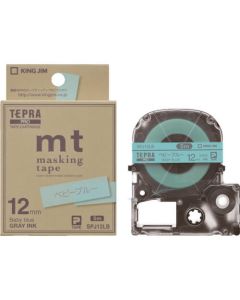 เทป Tepra PRO เบบี้บูล/ตัวอักษรสีเทา