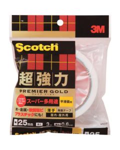 Scotch [RU] Super Strong Double-sided Tape Premier Gold (thin type)