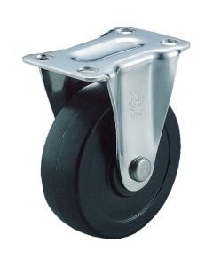 Plate Type Caster S Series (rubber wheel)