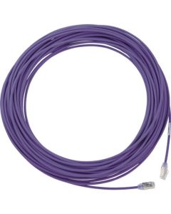 Category 6A สายแพทช์หุ้มฉนวนบาง 10 ม. สีม่วง