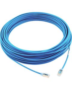 Category 6A สายแพทช์ชีลด์แบบบาง 30 ม. สีน้ำเงิน