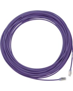 Category 6A สายแพทช์ชีลด์แบบบาง 5 ม. สีม่วง
